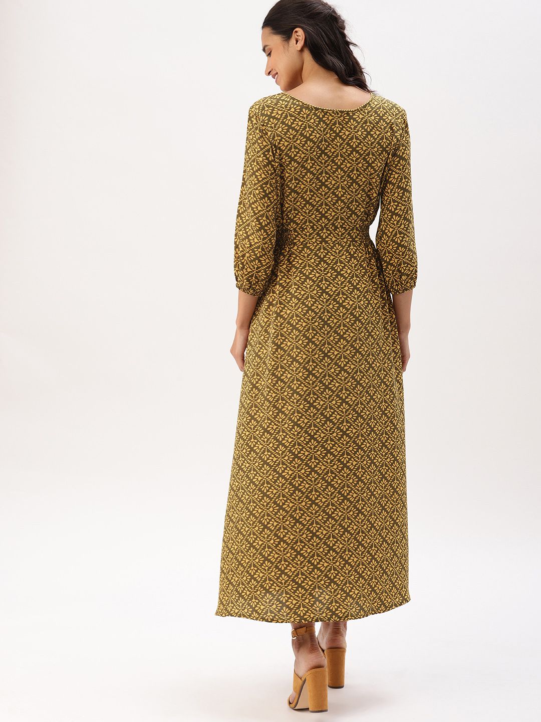 Buy DressBerry Women Mustard Yellow & Olive Green Maxi Dress - Dresses for Women 9931951 | Myntra Buy DressBerry Women Mustard Yellow & Olive Green Maxi Dress - Dresses for Women 9931951 | Myntra