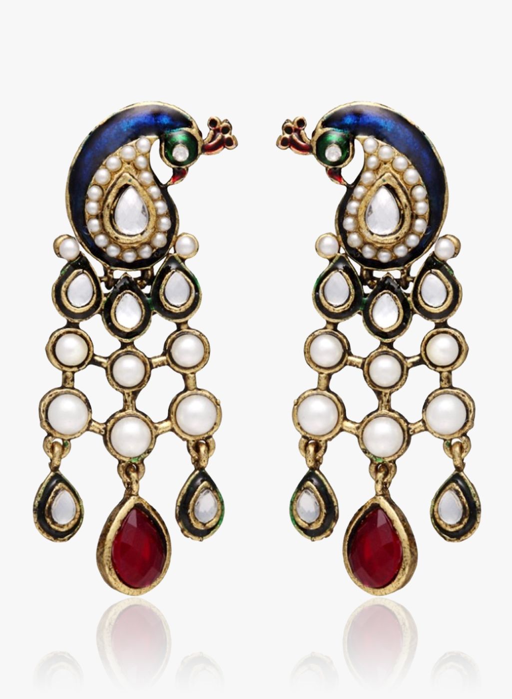 Zaveri Pearls Multicoloured 100%Zinc Danglers & Drop