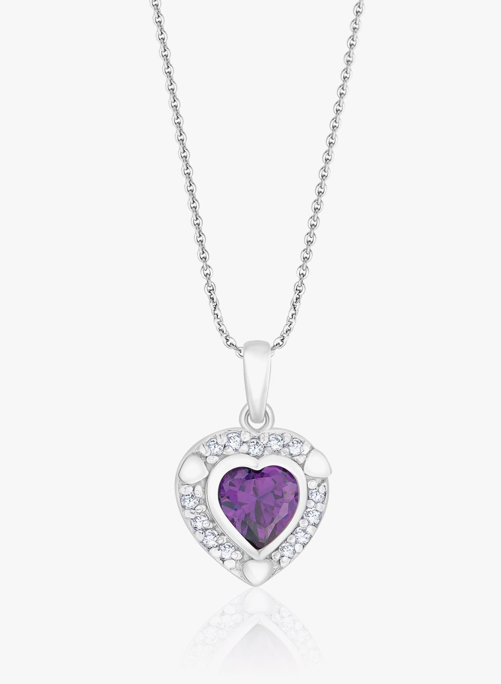 Taraash Purple/Silver 92.5 Sterling Silver Pendant