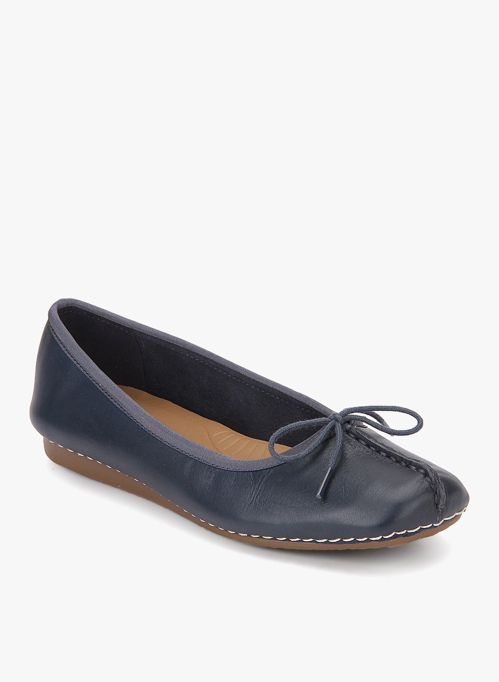 clarks ballerina freckle ice navy