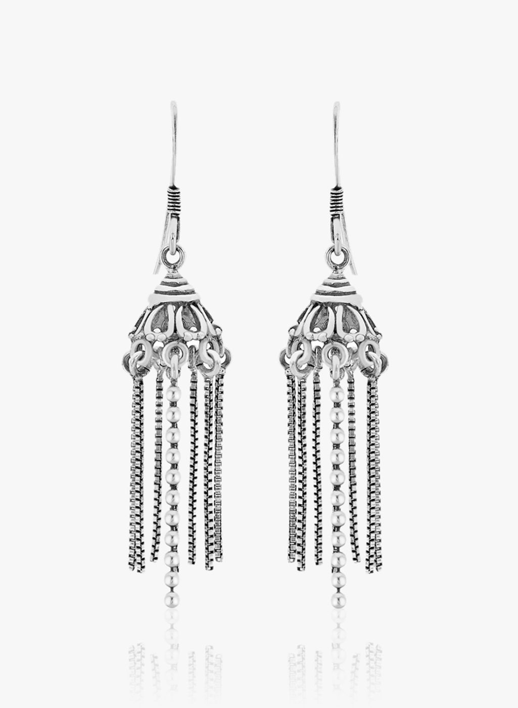 Taraash Silver 92.5 Sterling Silver Jhumki