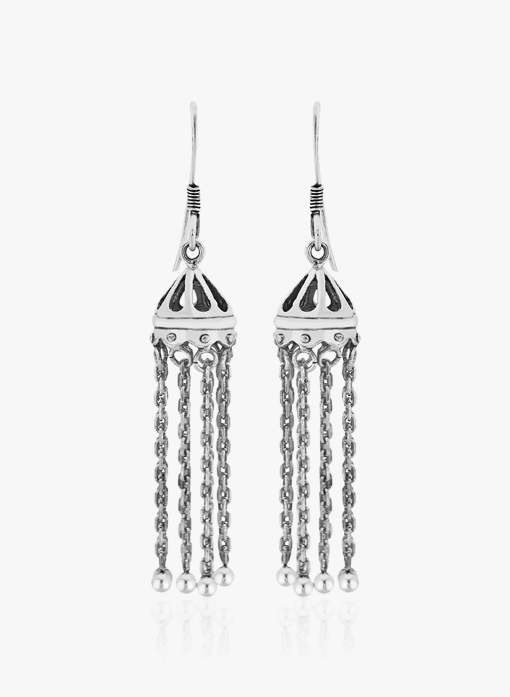 Taraash Silver 92.5 Sterling Silver Jhumki