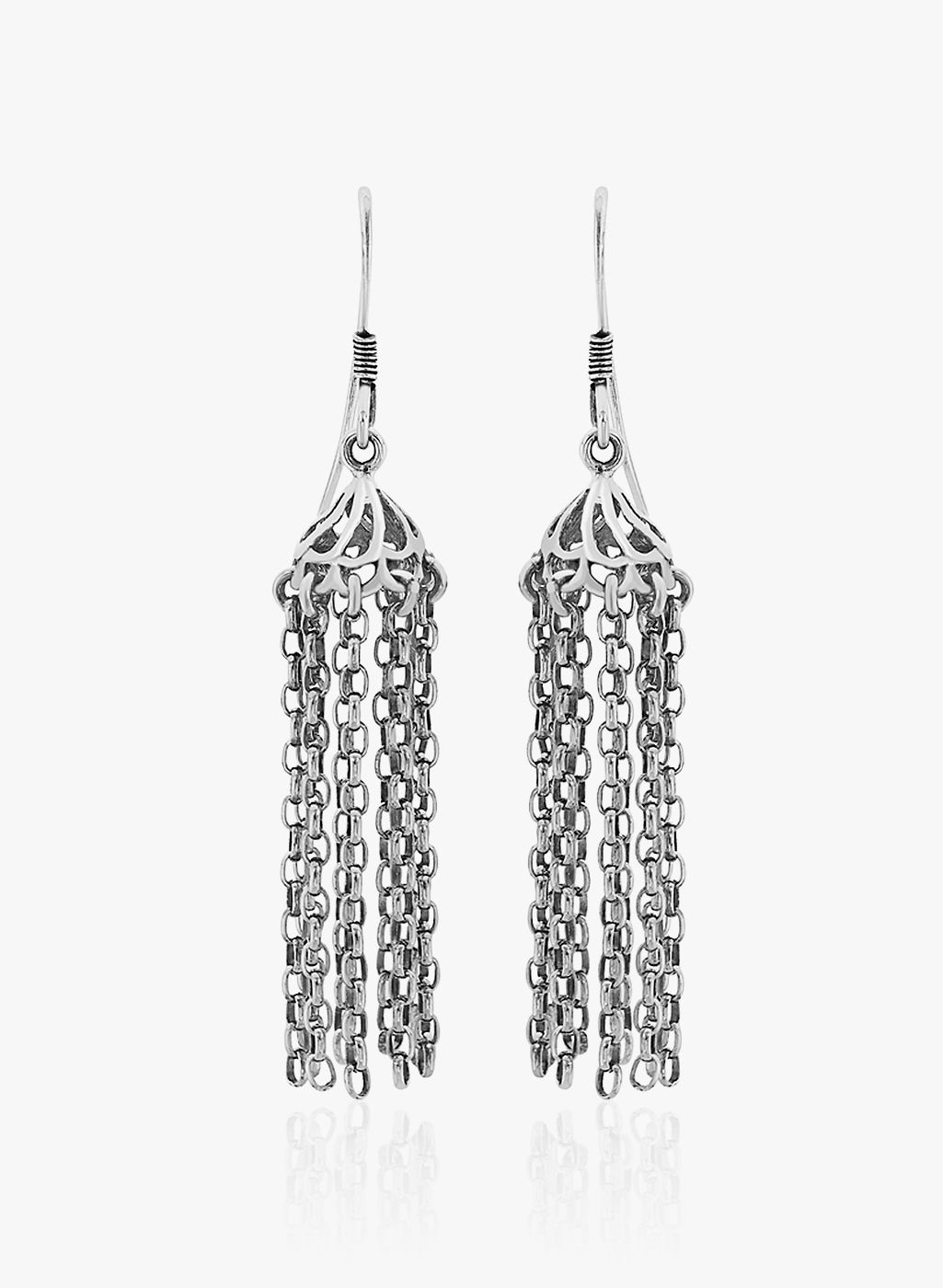 Taraash Silver 92.5 Sterling Silver Jhumki