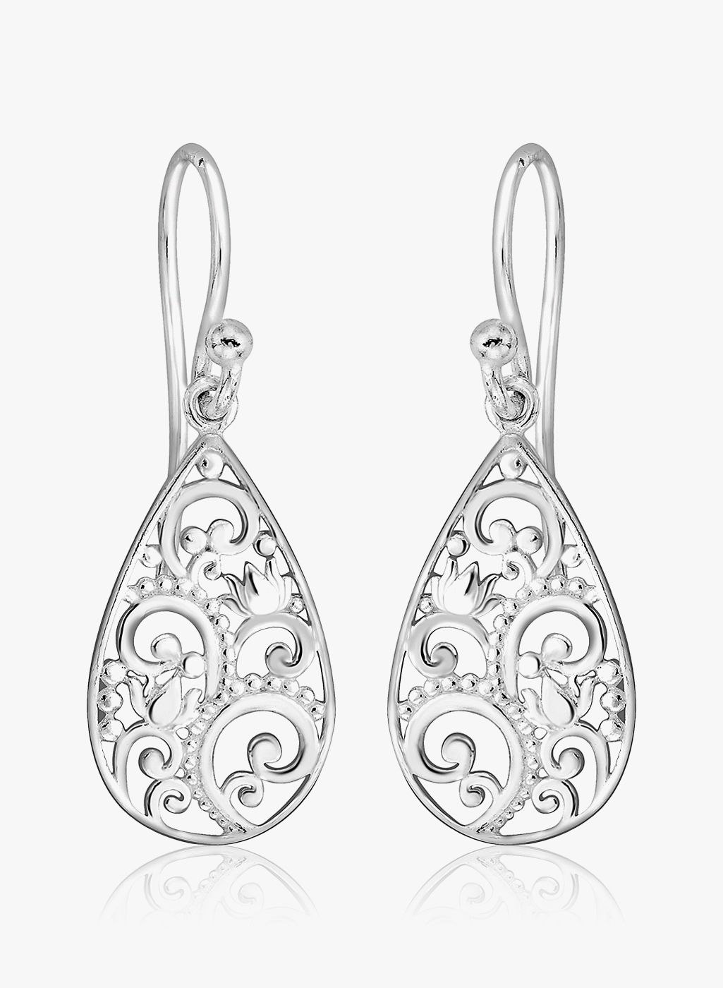 Taraash Silver 92.5 Sterling Silver Danglers & Drop