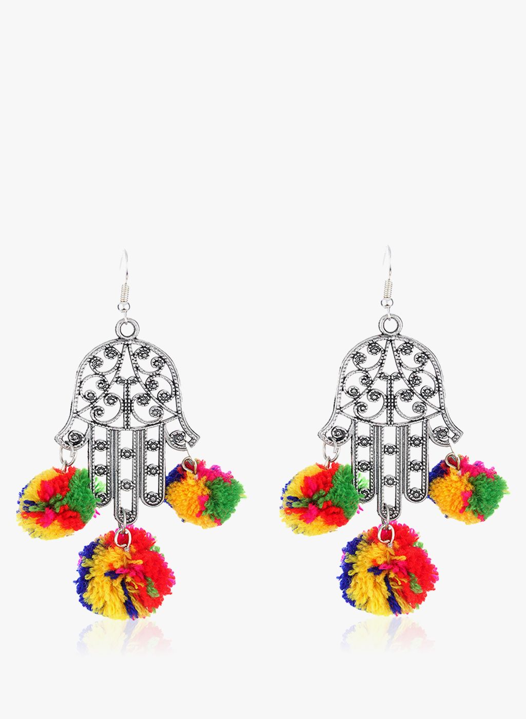 Watch Me Multicoloured German Silver Danglers & Drop