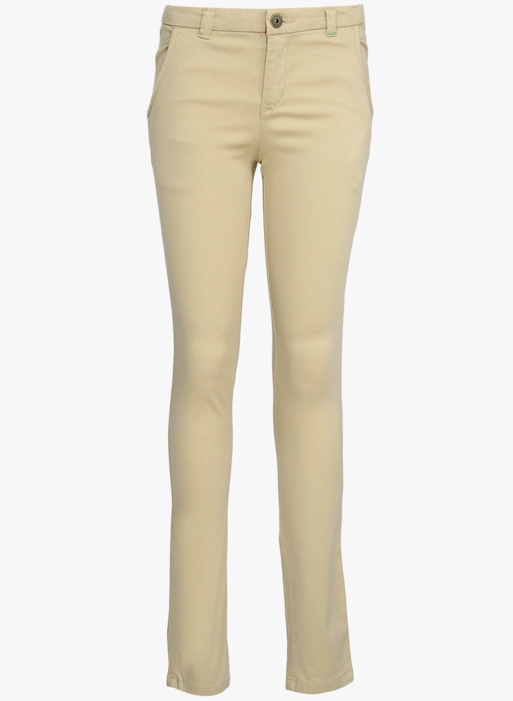 Gini and Jony Beige Solid Regular Fit Regular Trouser