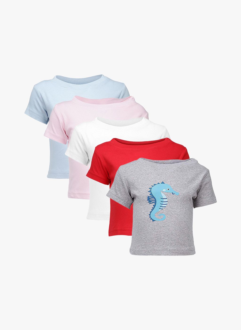 GKIDZ Pack Of 5 Multicoloured T-Shirts