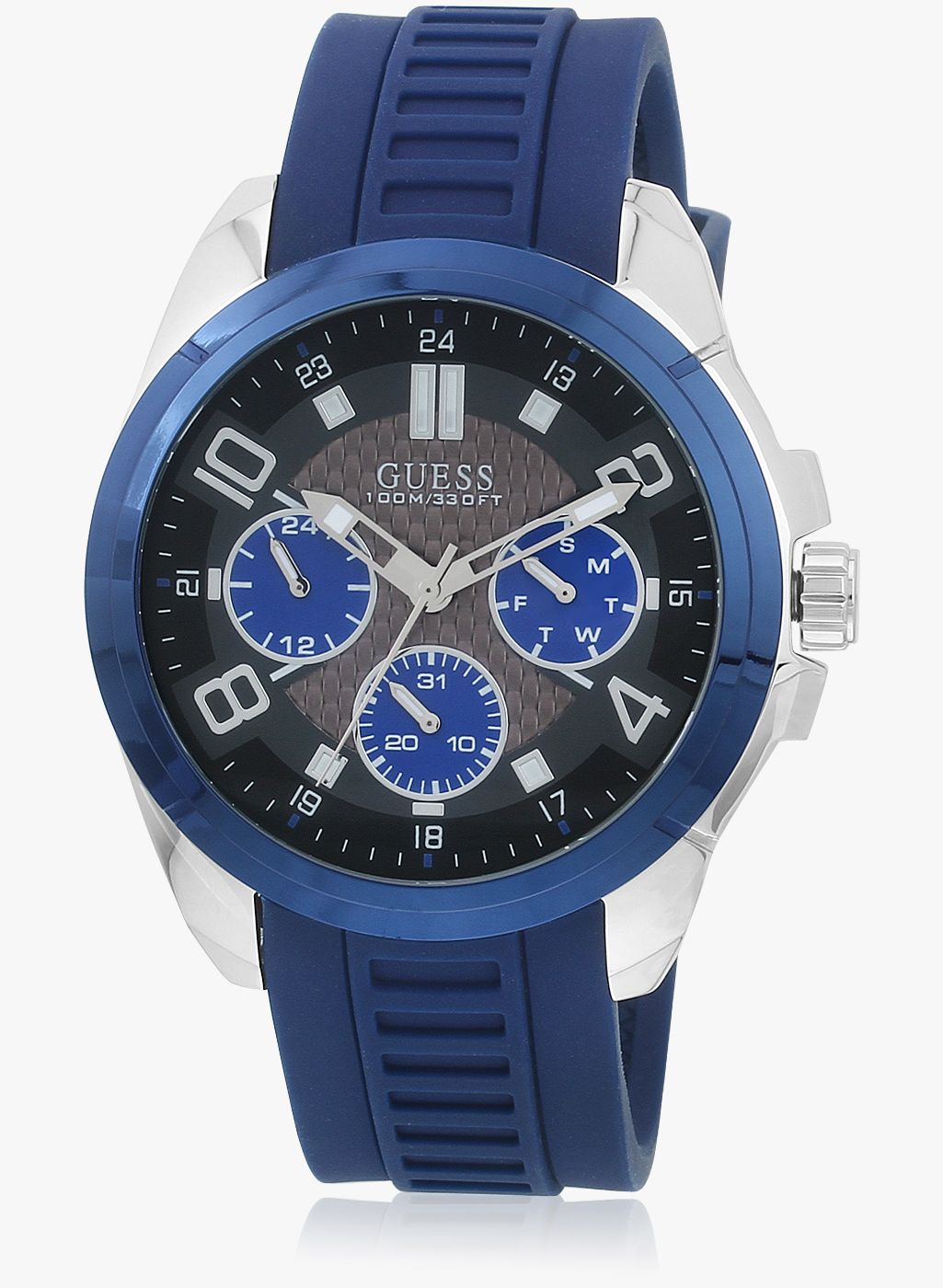 GUESS W1050g1 Blue/Grey Multifunction Analog Watch