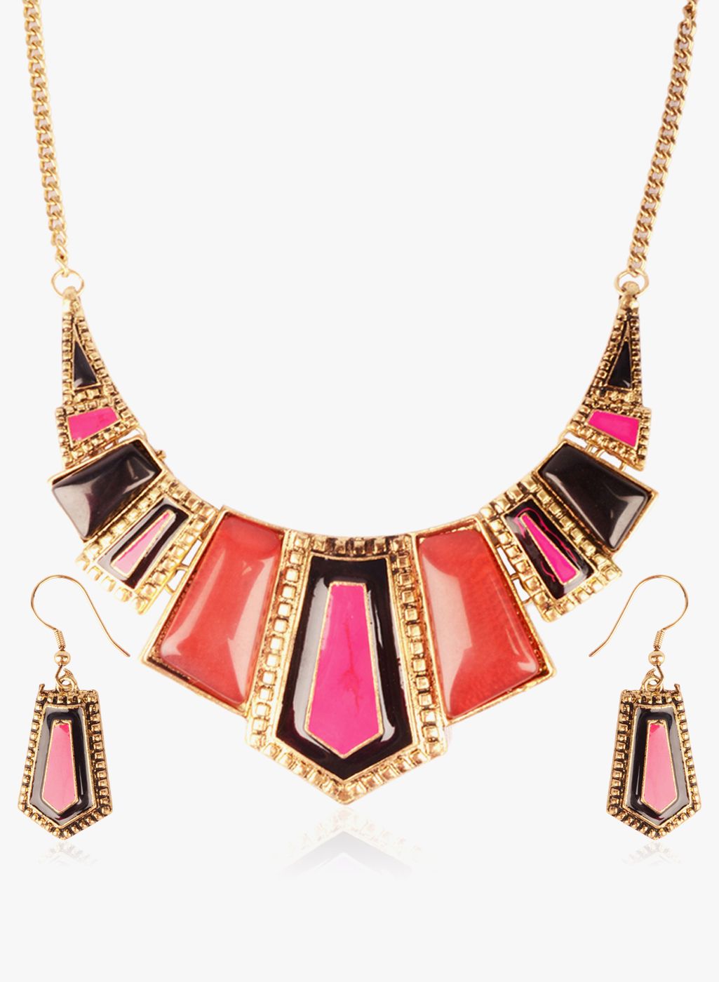 Trinketbag Multicoloured Alloy Necklace Set