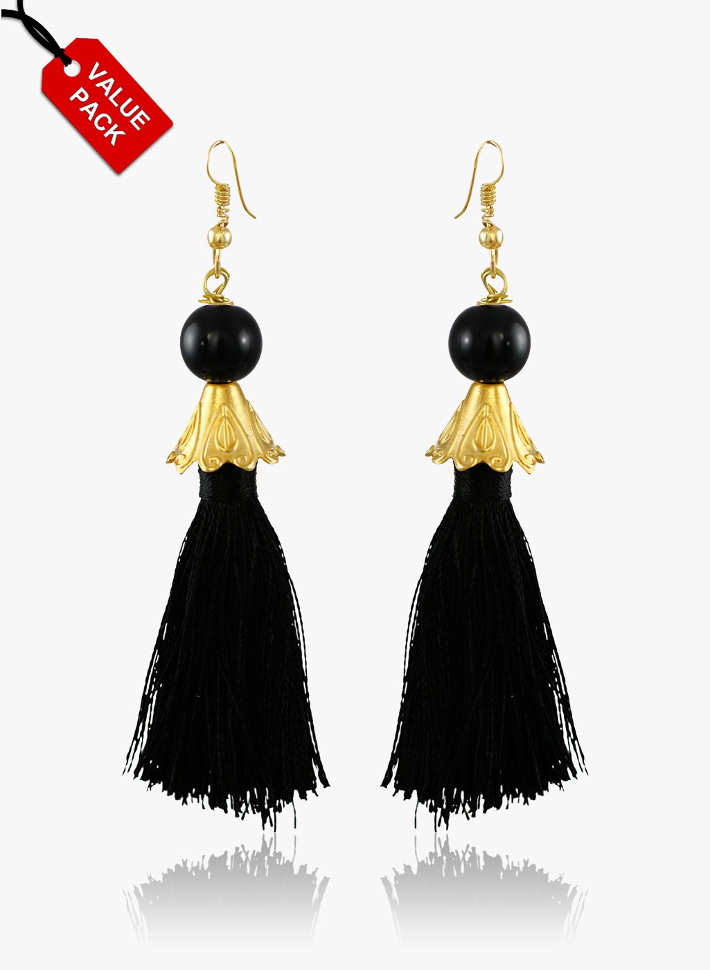 Zaveri Pearls Multicoloured Metal Danglers And Drop