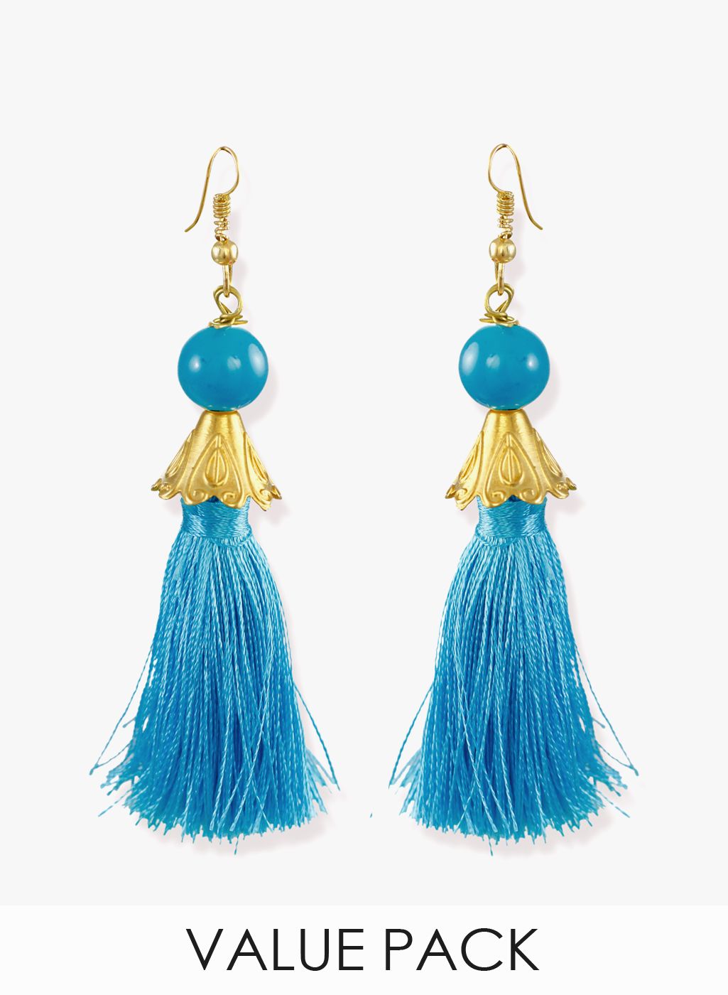 Zaveri Pearls Multicoloured Metal Danglers And Drop