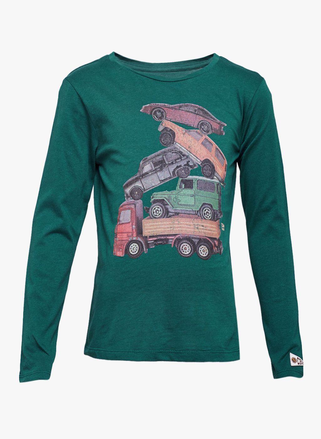 Tom Tailor Green Printed Round Neck T-shirt