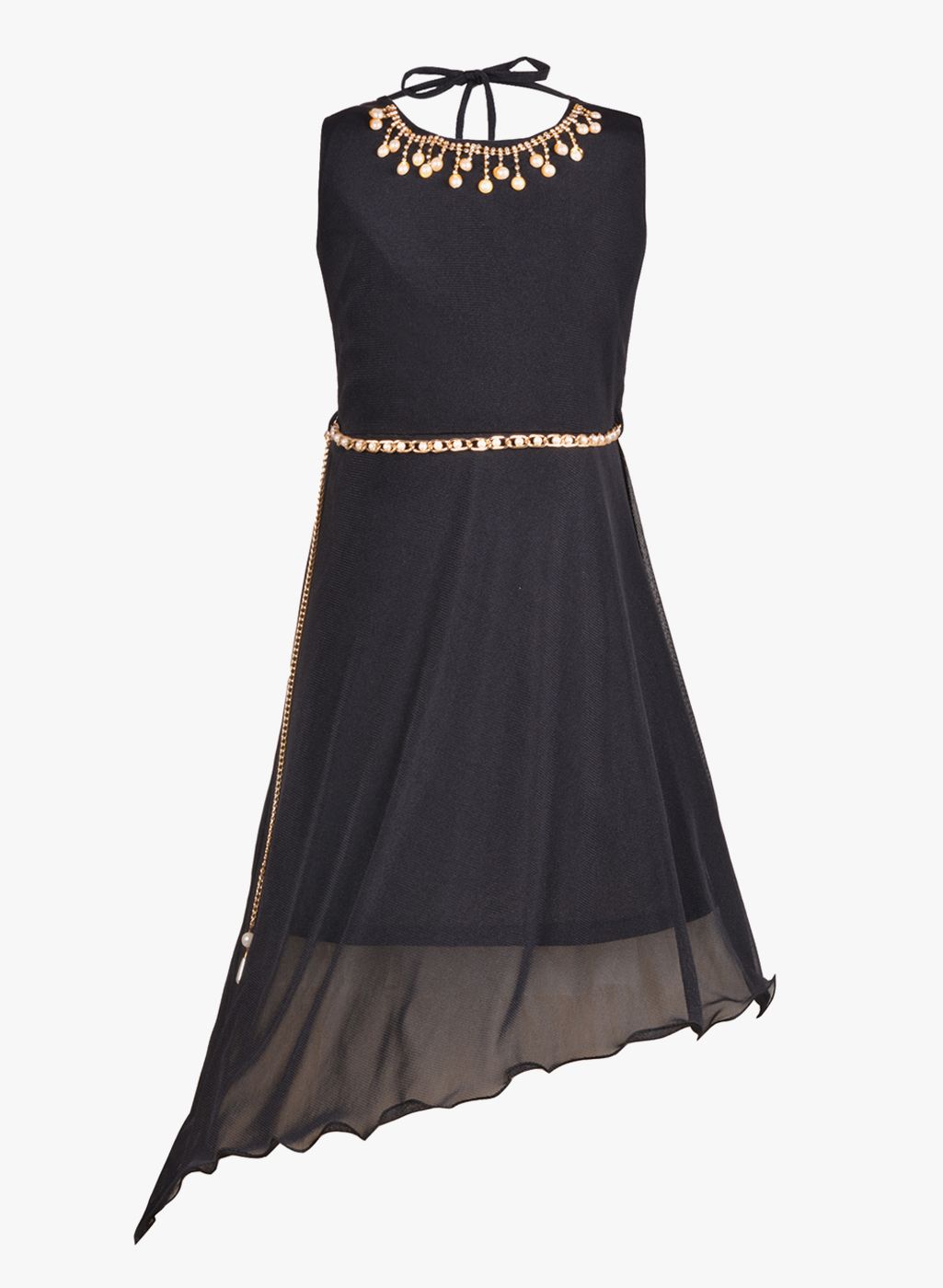 Aarika Black Party Dress
