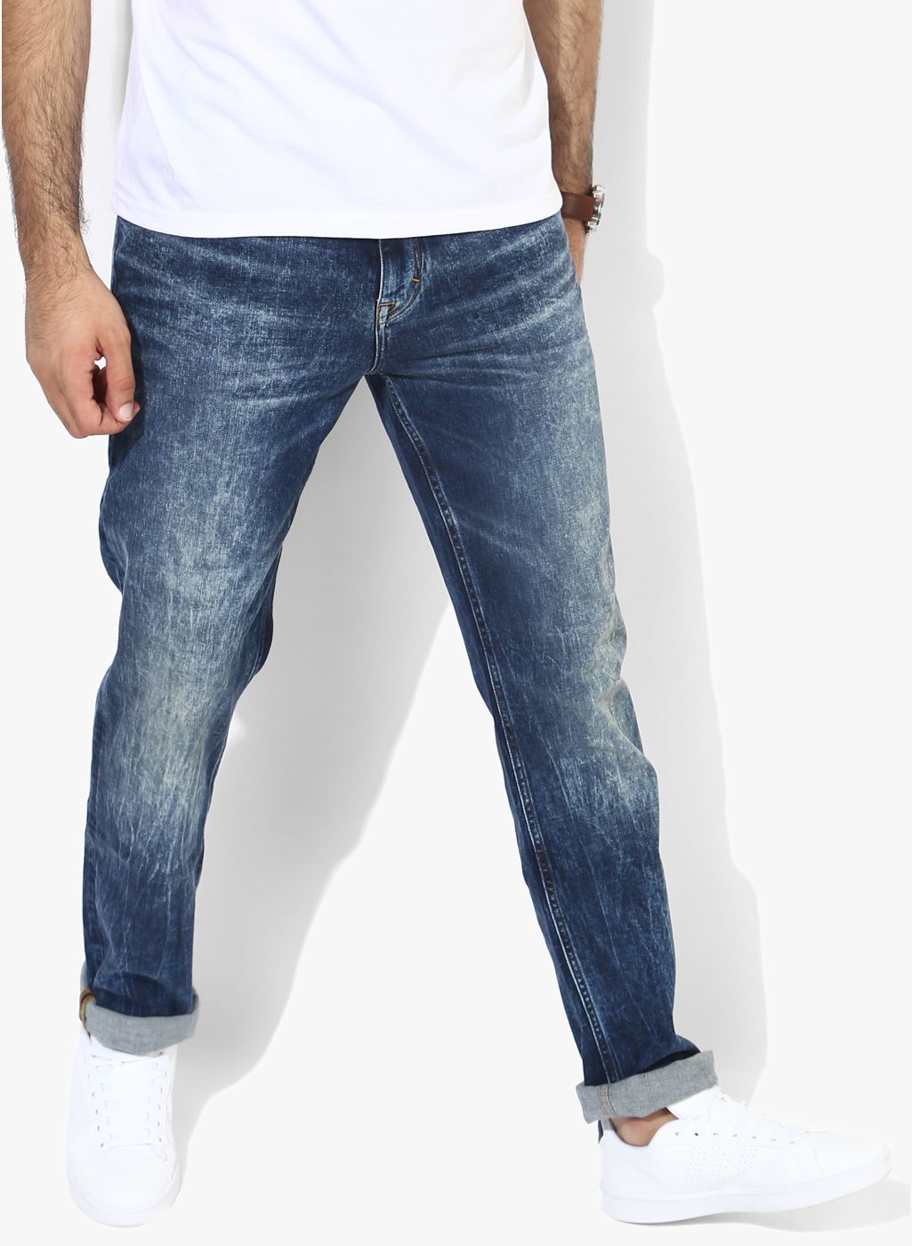 Calvin Klein Jeans Blue Washed Slim Fit Jeans