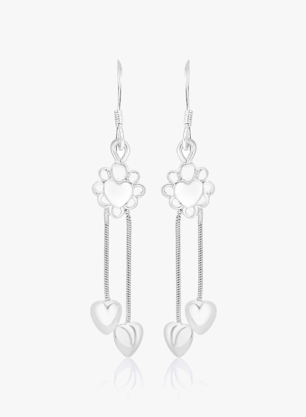 Taraash Silver 92.5 Sterling Silver Danglers & Drop