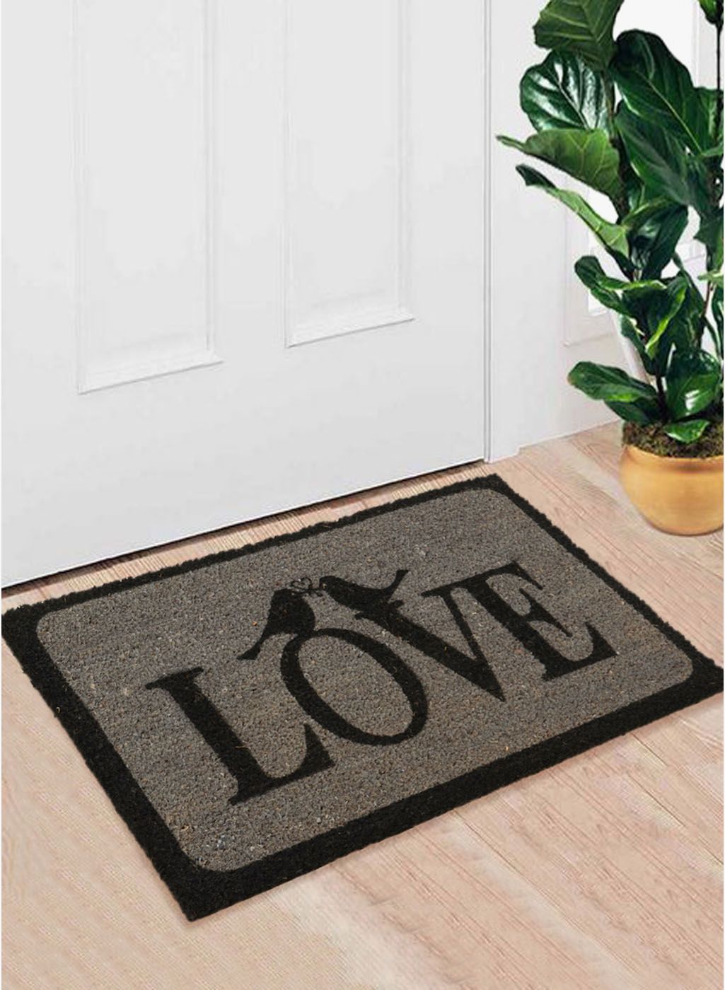 Saral Home Grey Coir Doormats