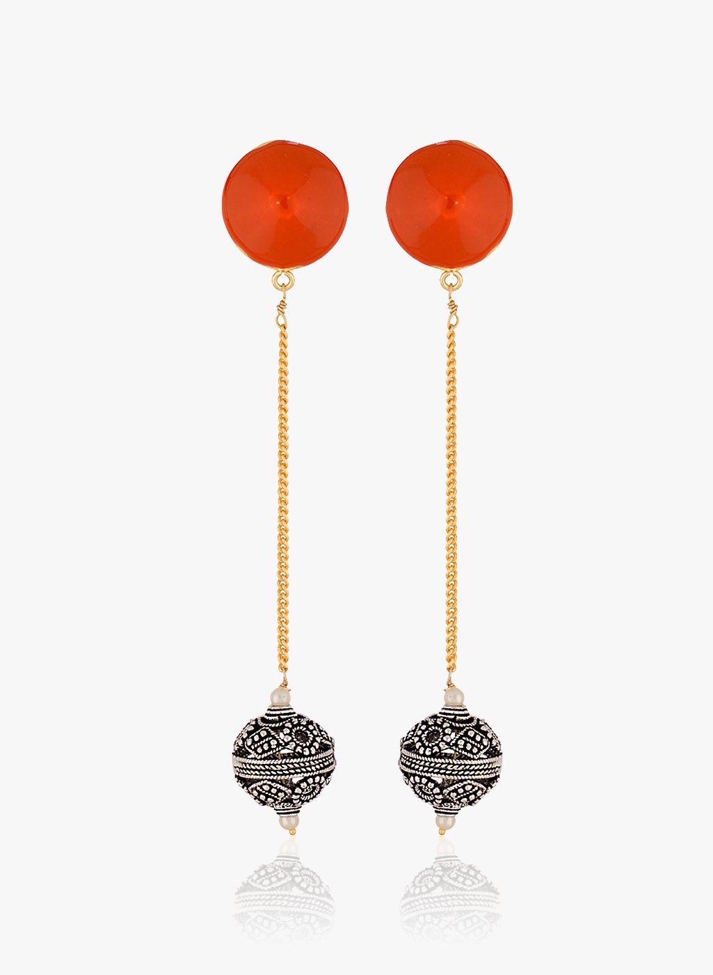 Voylla Golden/Silver Alloy Danglers & Drop