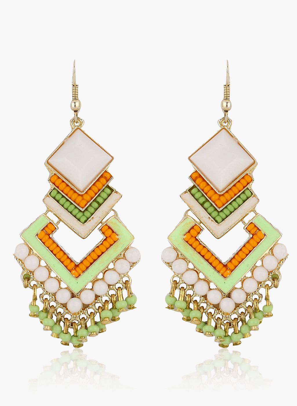 Crunchy Fashions Multicoloured Alloy Danglers & Drop