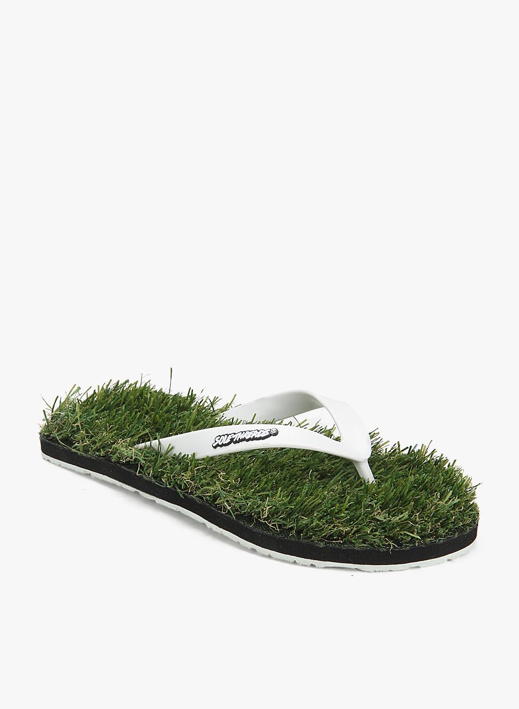 sole threads grass flip flops