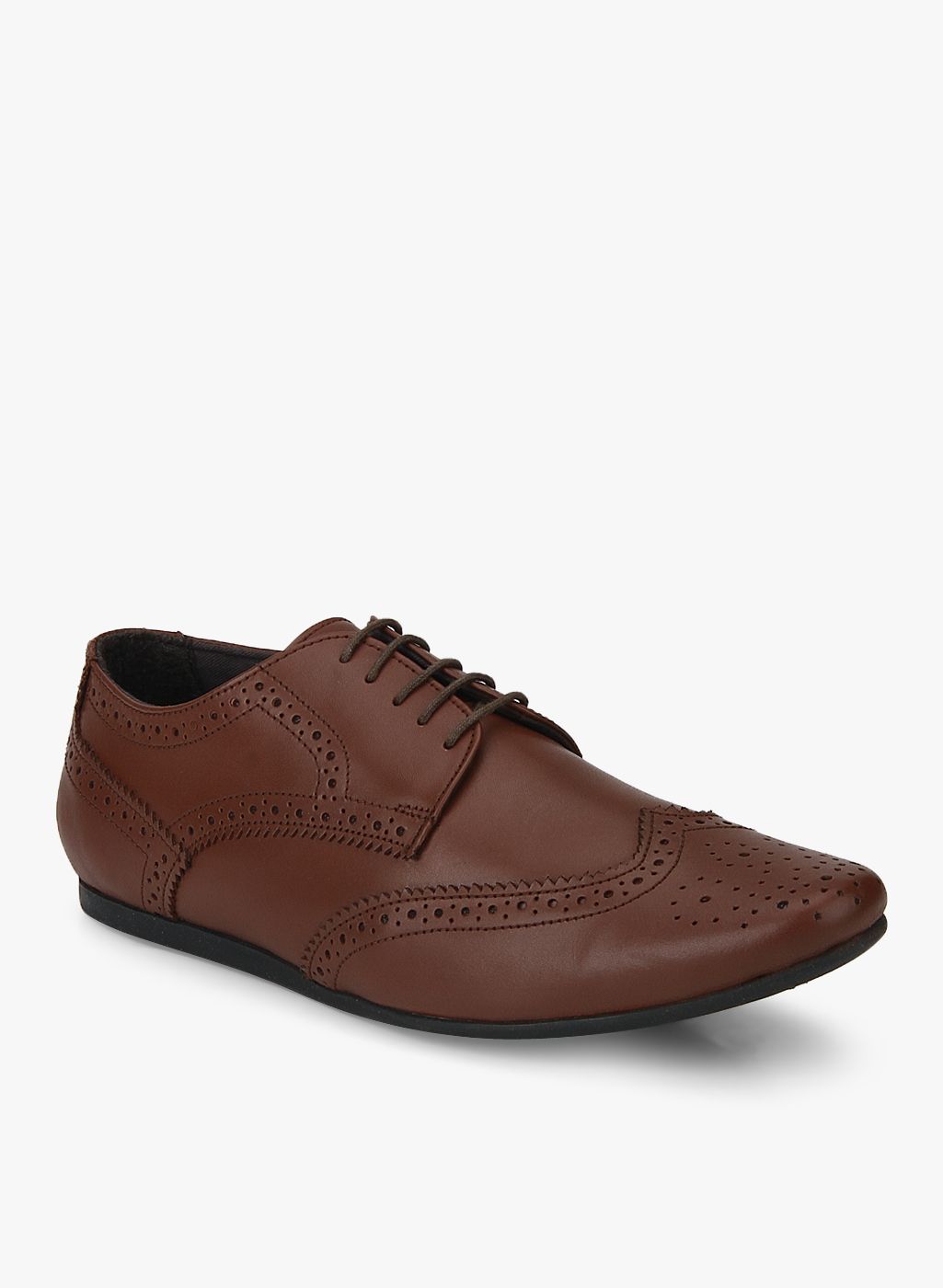 Carlton London Brown Derby Brogue Lifestyle Shoes