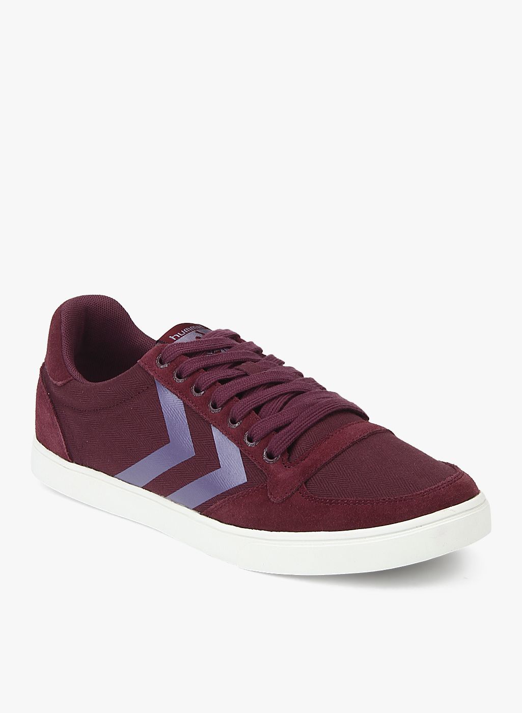 hummel Slimmer Stadil Herringbone Low Wine Sneakers