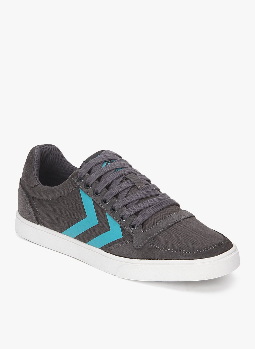 hummel Slimmer Stadil Herringbone Low Grey Sneakers