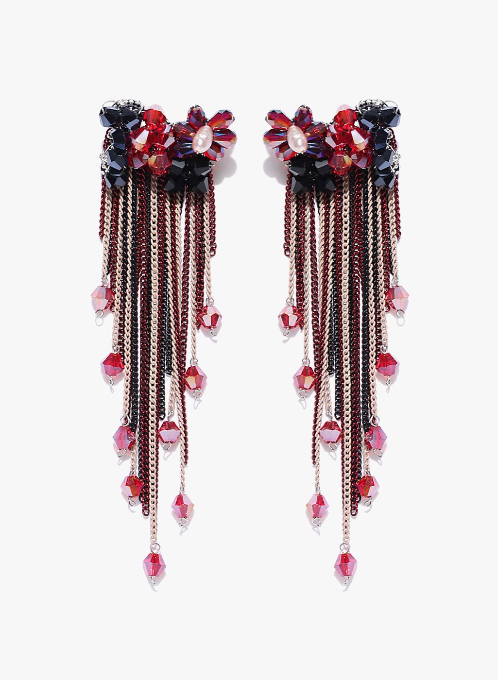 Jewels Galaxy Multicoloured Brass Danglers and Drop