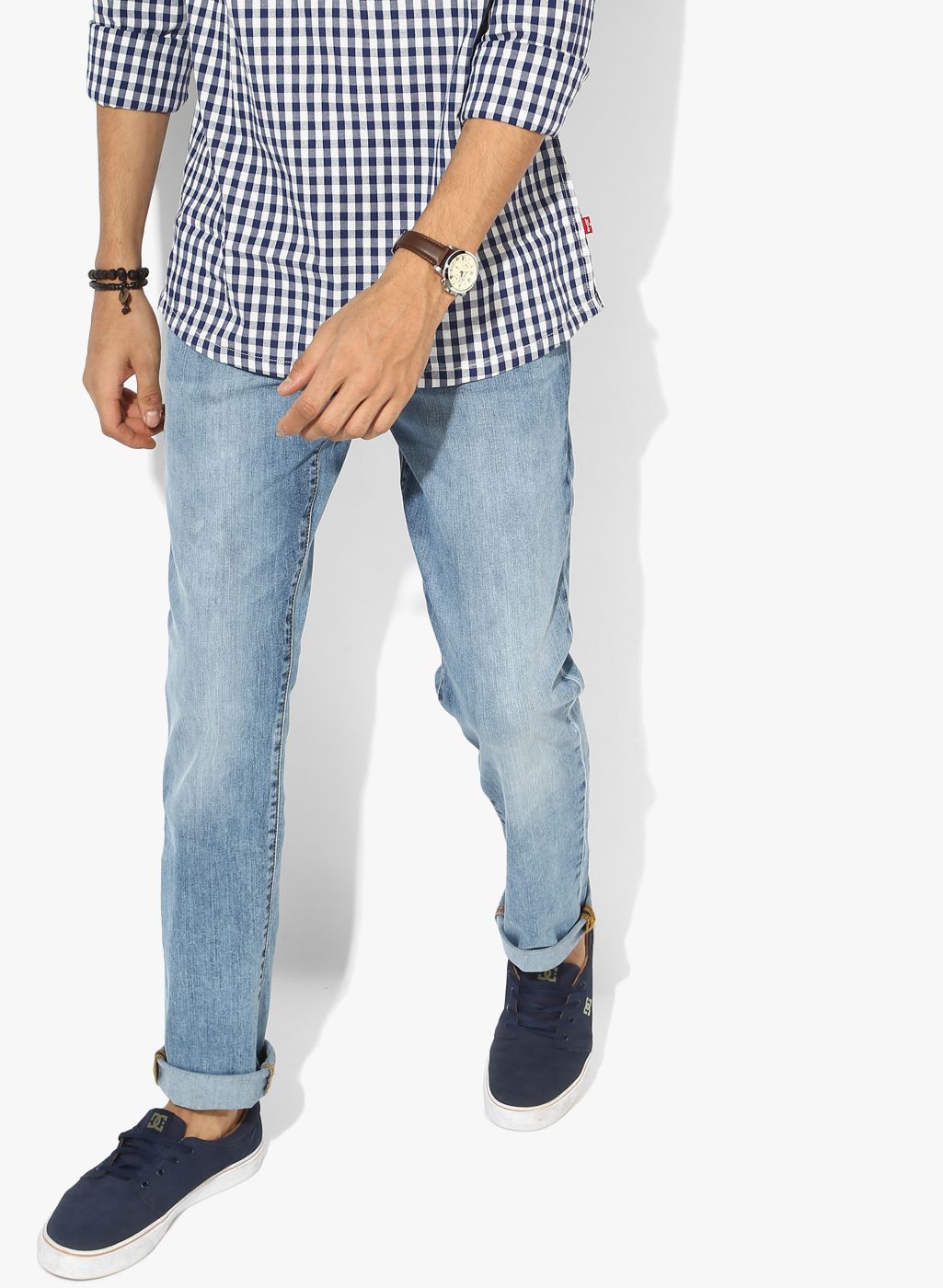 Blue Washed Low Rise Slim Fit Jeans (511)
