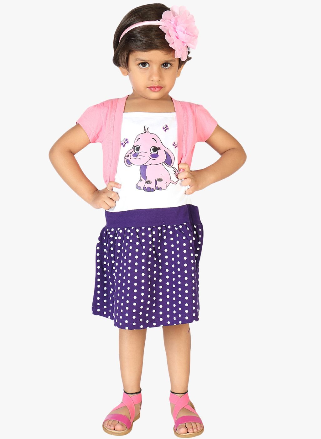 Lil Orchids Multicoloured Casual Dress