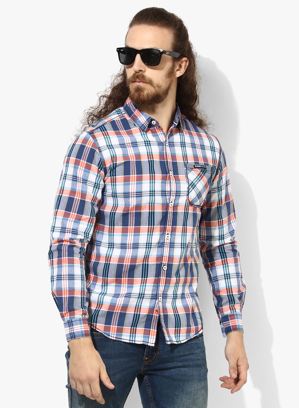 SPYKAR Multicoloured Checked Slim Fit Casual Shirt