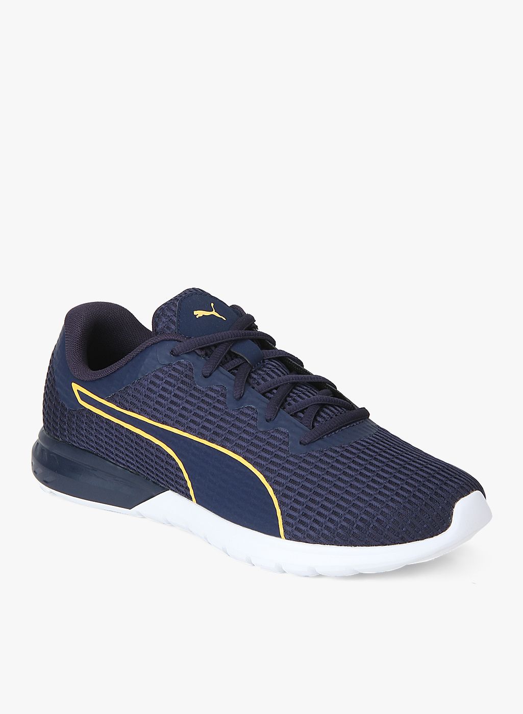 puma navy blue running shoes
