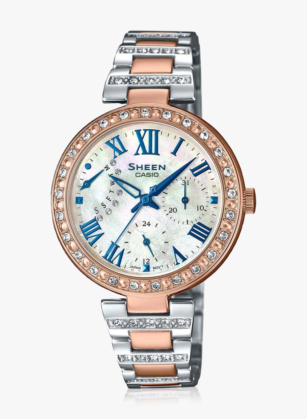 CASIO Sheen SHE-3043SPG-7AUDR (SH196) Two Tone/White Analog Watch