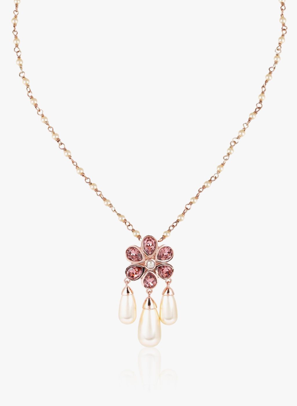 CONFLUENCE Crystals from SWAROVSKI Suneet Varma Bloom Pendant-Pink
