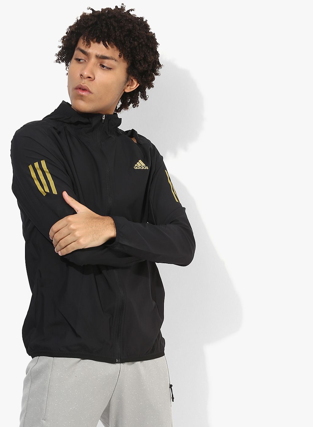 adidas mens black track jacket