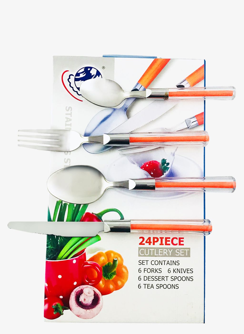Amore Set of 24 Pieces Stainless Steel Cutlery Set