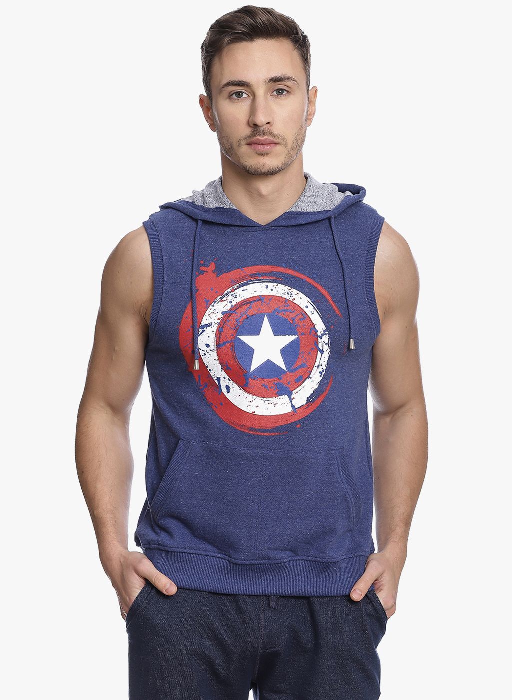 captain america hooded t shirt