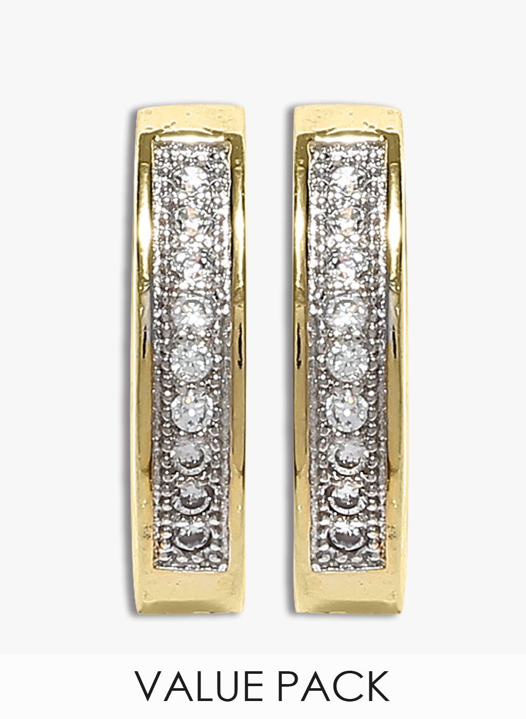 Sia Art Jewellery Golden/Silver Toned Hoops & Baali