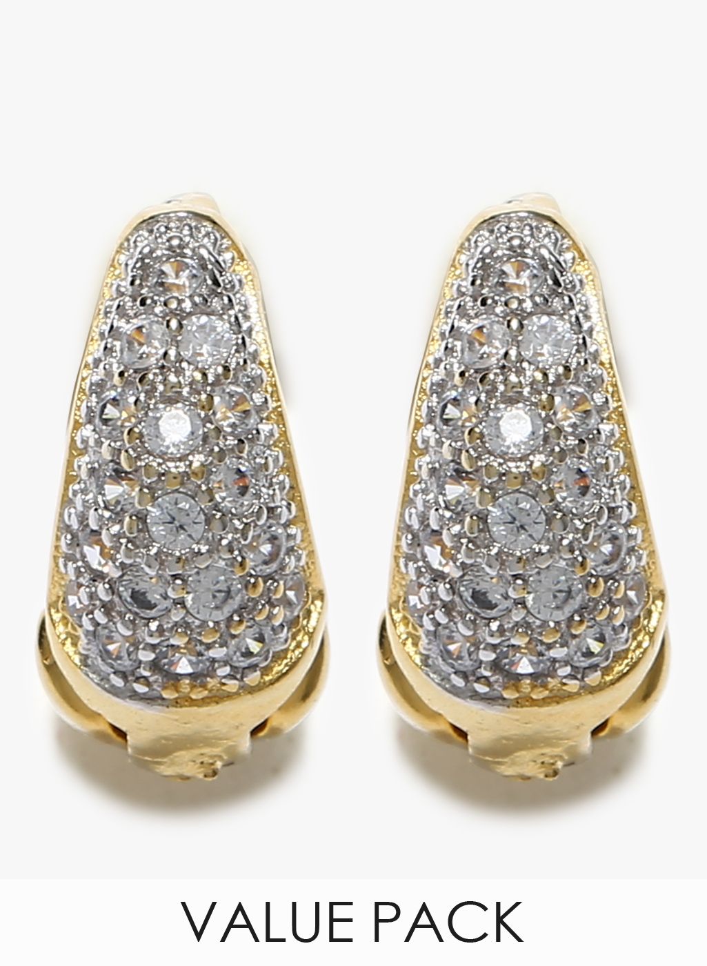 Sia Art Jewellery Golden/Silver Toned Hoops & Baali
