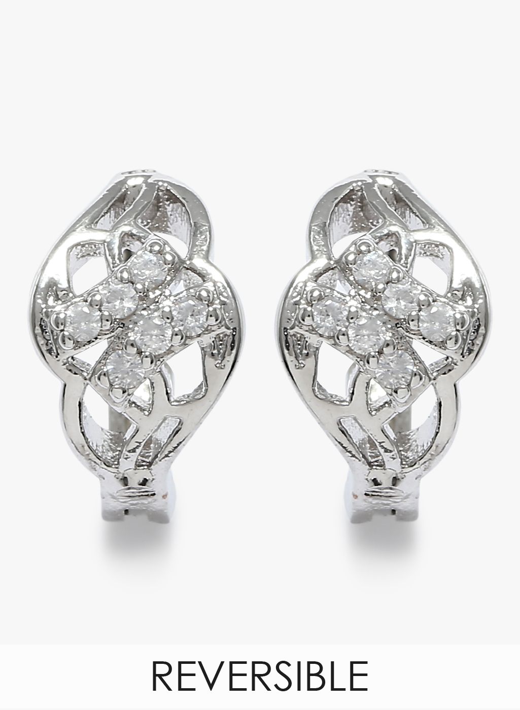 Sia Art Jewellery Golden/Silver Toned Hoops & Baali