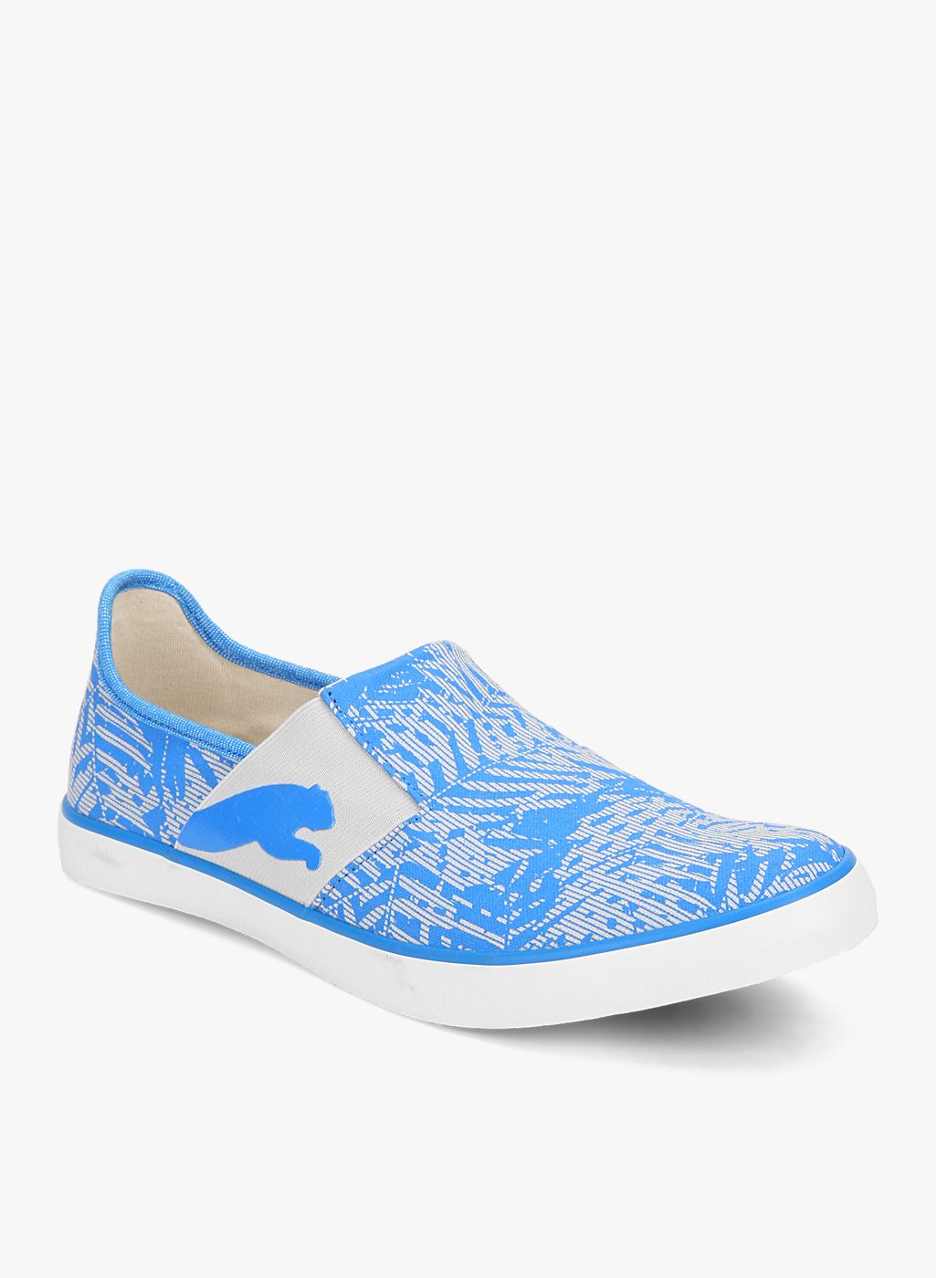 puma lazy slip on blue