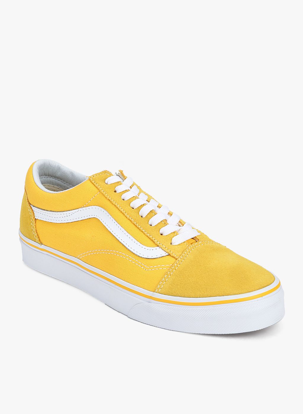 all yellow slip on vans