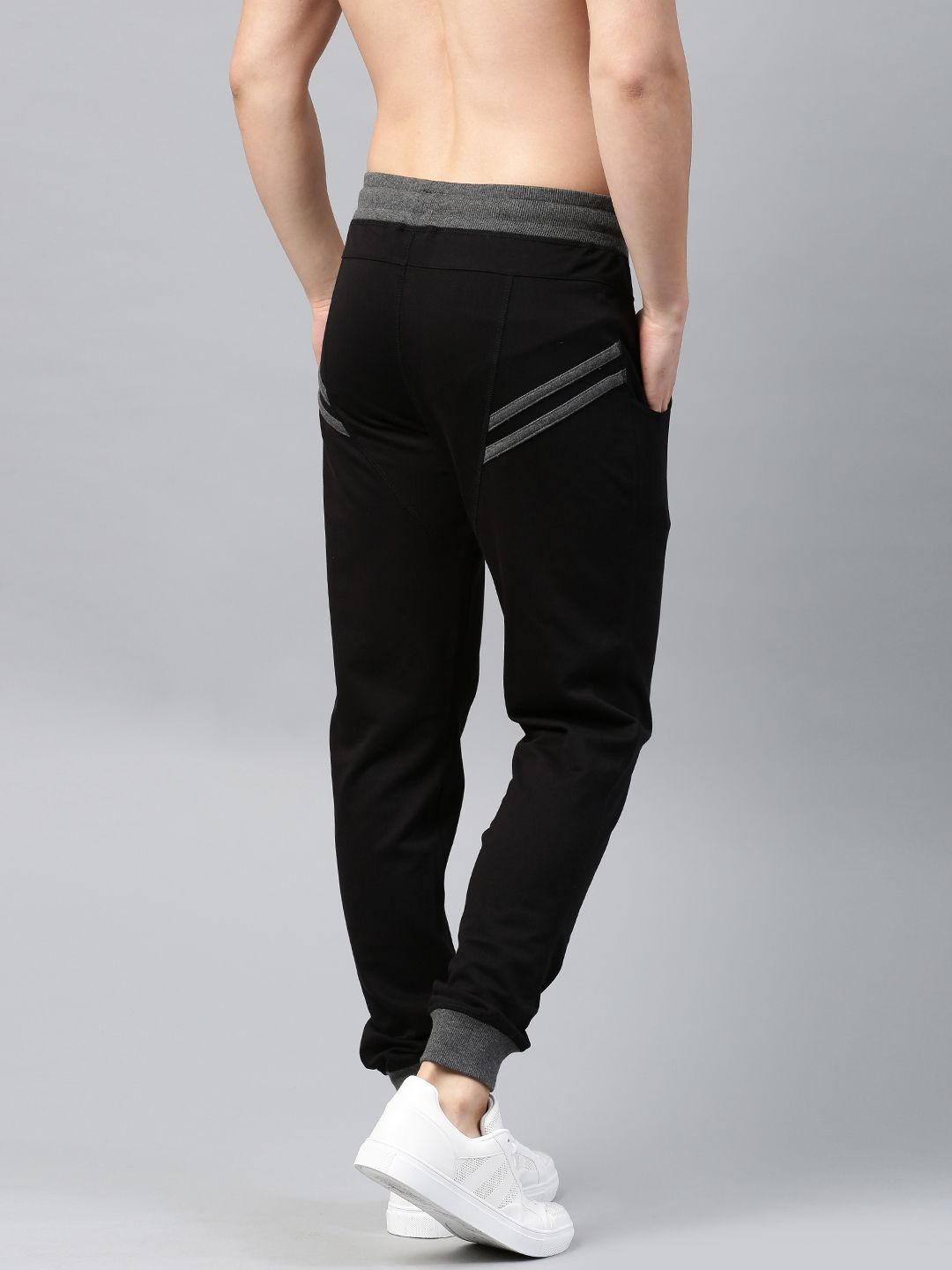 HRX by Hrithik Roshan Black Solid Slim Fit Joggers