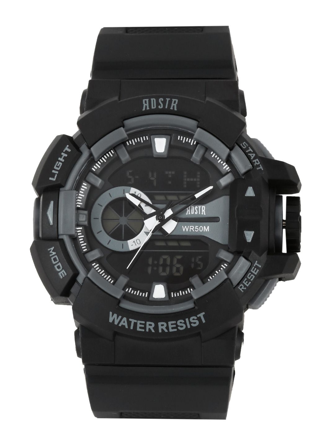 Roadster Grey/Black Synthetic Leather Analog Watch