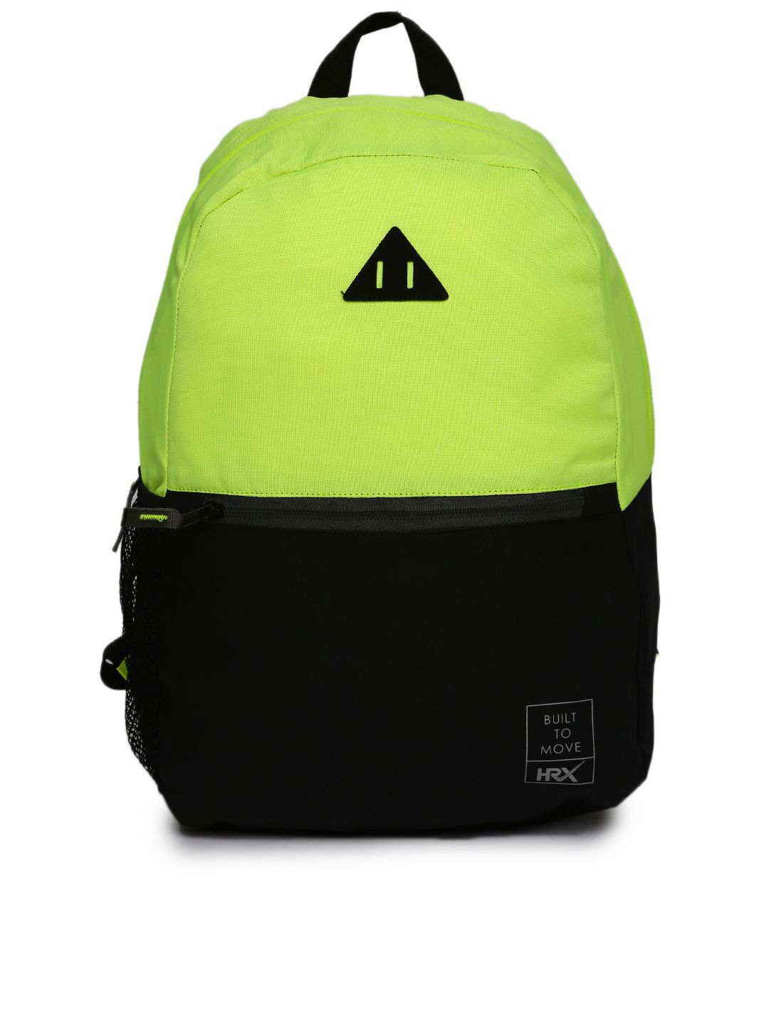 HRX by Hrithik Roshan Green/Black Polyester Backpack