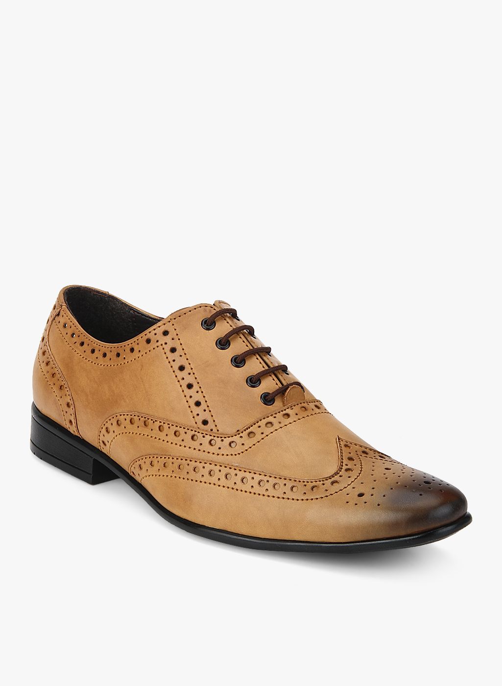Tan Oxford Brogue Formal Shoes