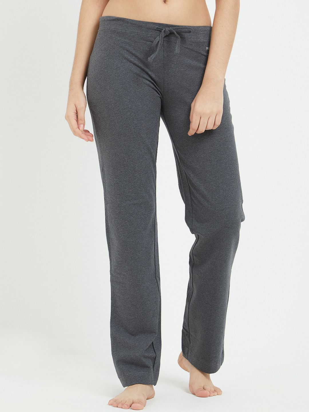 Fruit of the Loom Women Charcoal Grey Solid Lounge Pants FKPS01-A1S3 Price in India