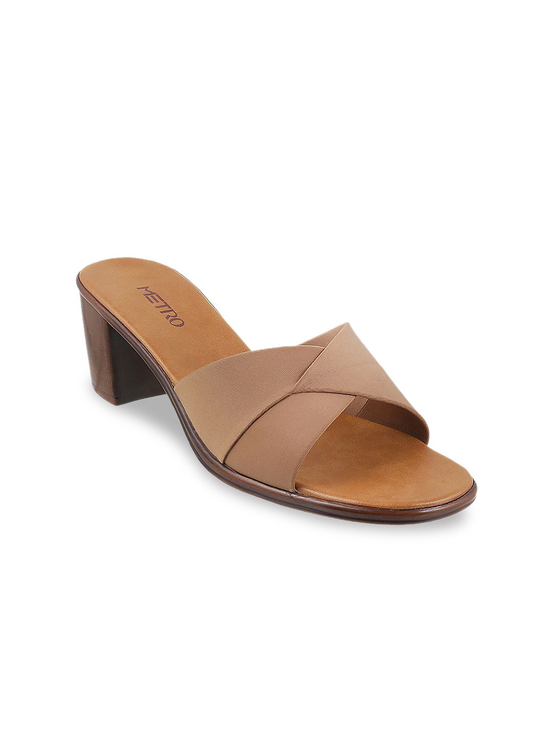 Metro Women Beige Solid Sandals