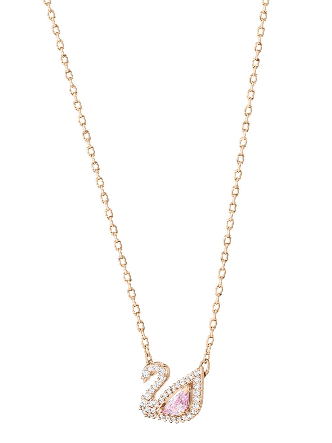 SWAROVSKI Rose Gold-Plated & Gold-Toned Crystals Studded Chain Price in India