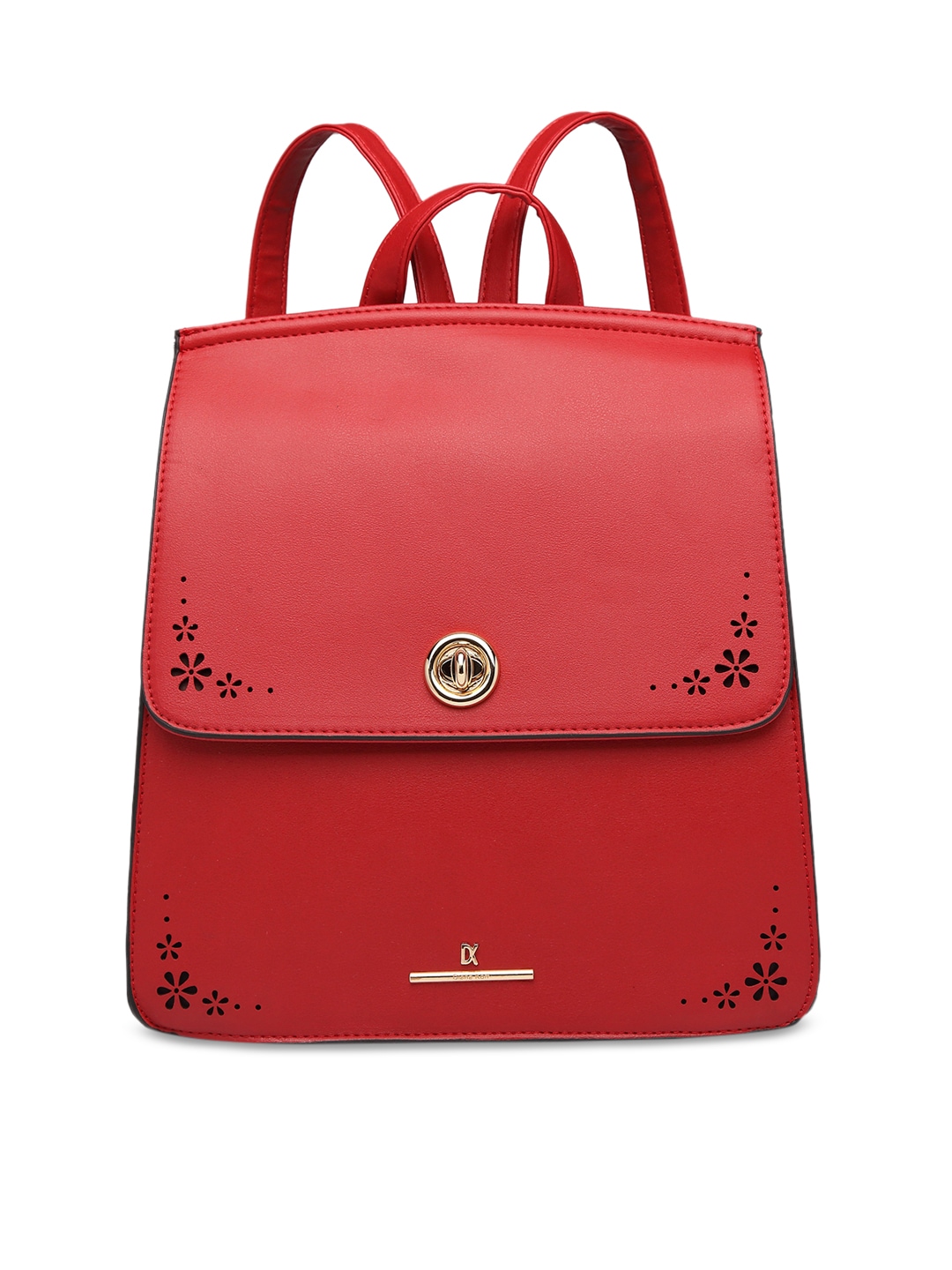 Diana Korr Women Red Solid Backpack Price in India