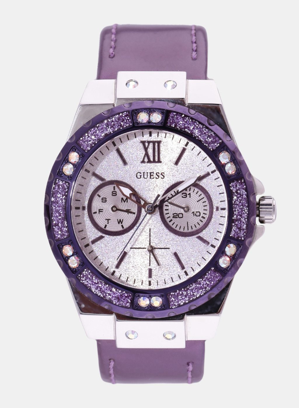 GUESS Silver-Toned Multifunction Watch W0775L6_Or